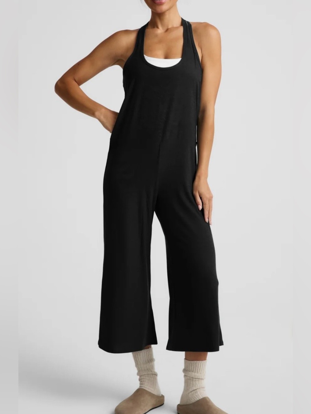 Beyond yoga Featherweight Hang Loose Jumpsuit in core